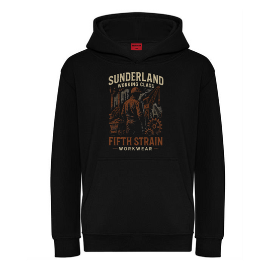 25 DROP Black Hoody: 350 GSM